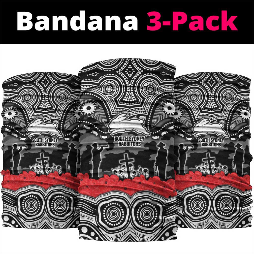 ANZAC Day South Sydney Rabbitohs Neck Gaiter Military Memorial Aboriginal Indigenous Art