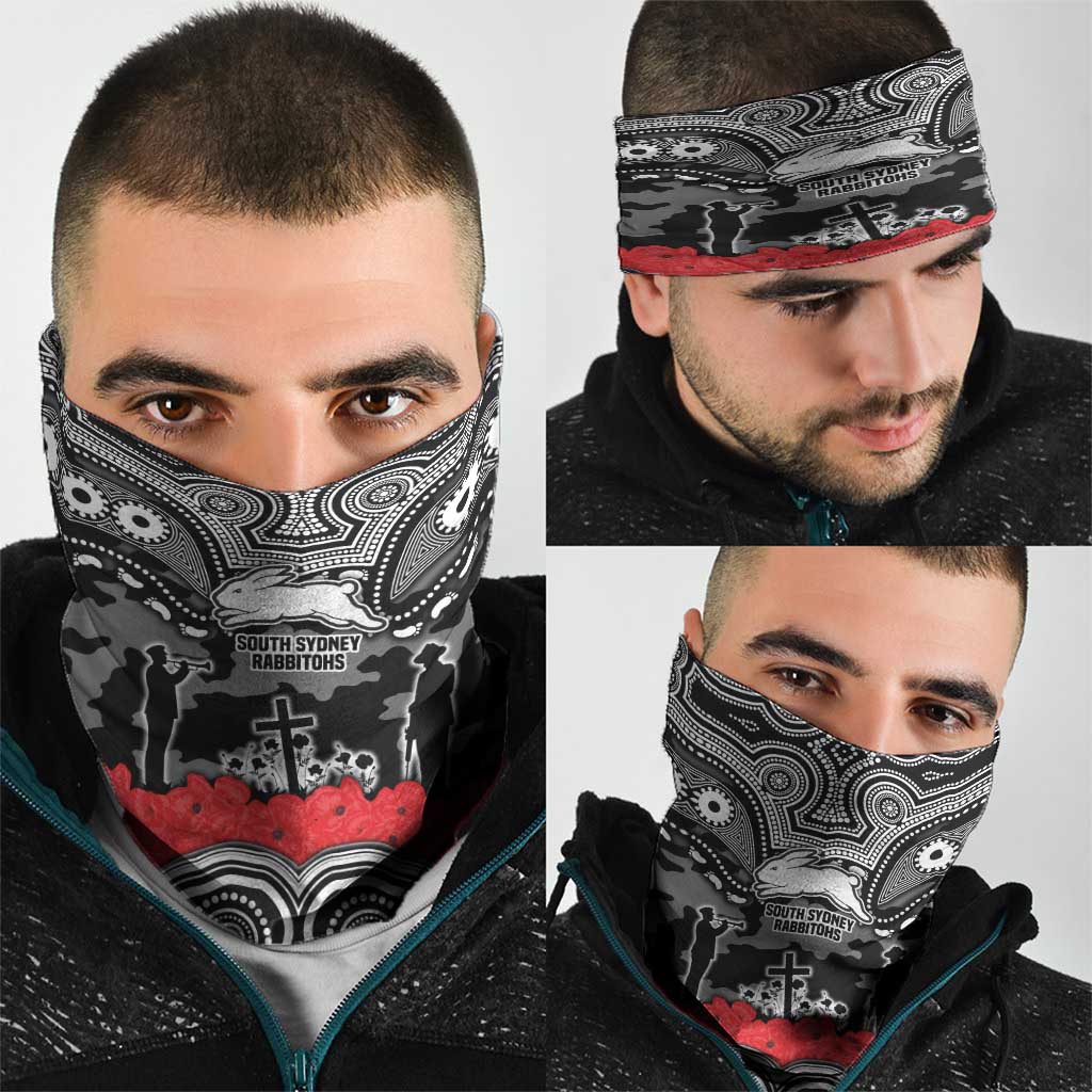 ANZAC Day South Sydney Rabbitohs Neck Gaiter Military Memorial Aboriginal Indigenous Art