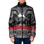 ANZAC Day South Sydney Rabbitohs Padded Jacket Military Memorial Aboriginal Indigenous Art