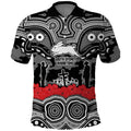 ANZAC Day South Sydney Rabbitohs Polo Shirt Military Memorial Aboriginal Indigenous Art