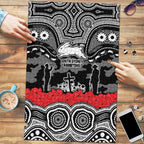 ANZAC Day South Sydney Rabbitohs Puzzle Military Memorial Aboriginal Indigenous Art