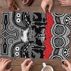 ANZAC Day South Sydney Rabbitohs Puzzle Military Memorial Aboriginal Indigenous Art
