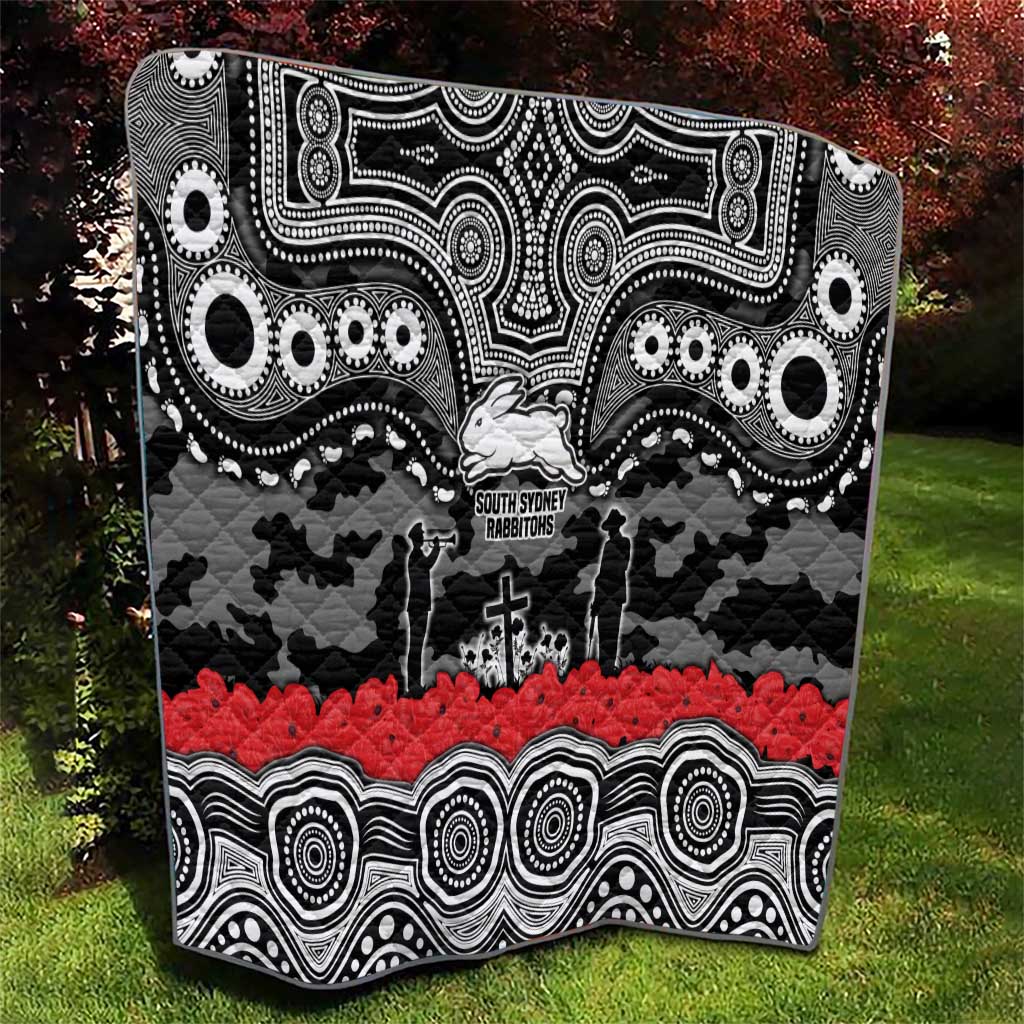 ANZAC Day South Sydney Rabbitohs Quilt Military Memorial Aboriginal Indigenous Art