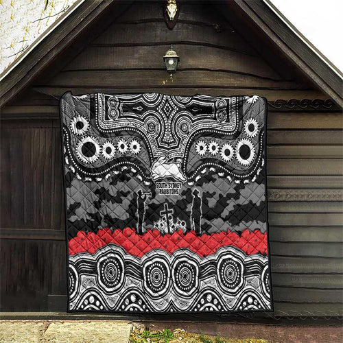 ANZAC Day South Sydney Rabbitohs Quilt Military Memorial Aboriginal Indigenous Art