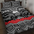 ANZAC Day South Sydney Rabbitohs Quilt Bed Set Military Memorial Aboriginal Indigenous Art