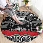ANZAC Day South Sydney Rabbitohs Round Carpet Military Memorial Aboriginal Indigenous Art