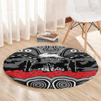 ANZAC Day South Sydney Rabbitohs Round Carpet Military Memorial Aboriginal Indigenous Art