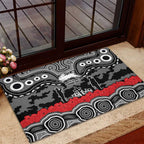 ANZAC Day South Sydney Rabbitohs Rubber Doormat Military Memorial Aboriginal Indigenous Art