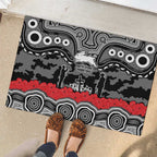 ANZAC Day South Sydney Rabbitohs Rubber Doormat Military Memorial Aboriginal Indigenous Art