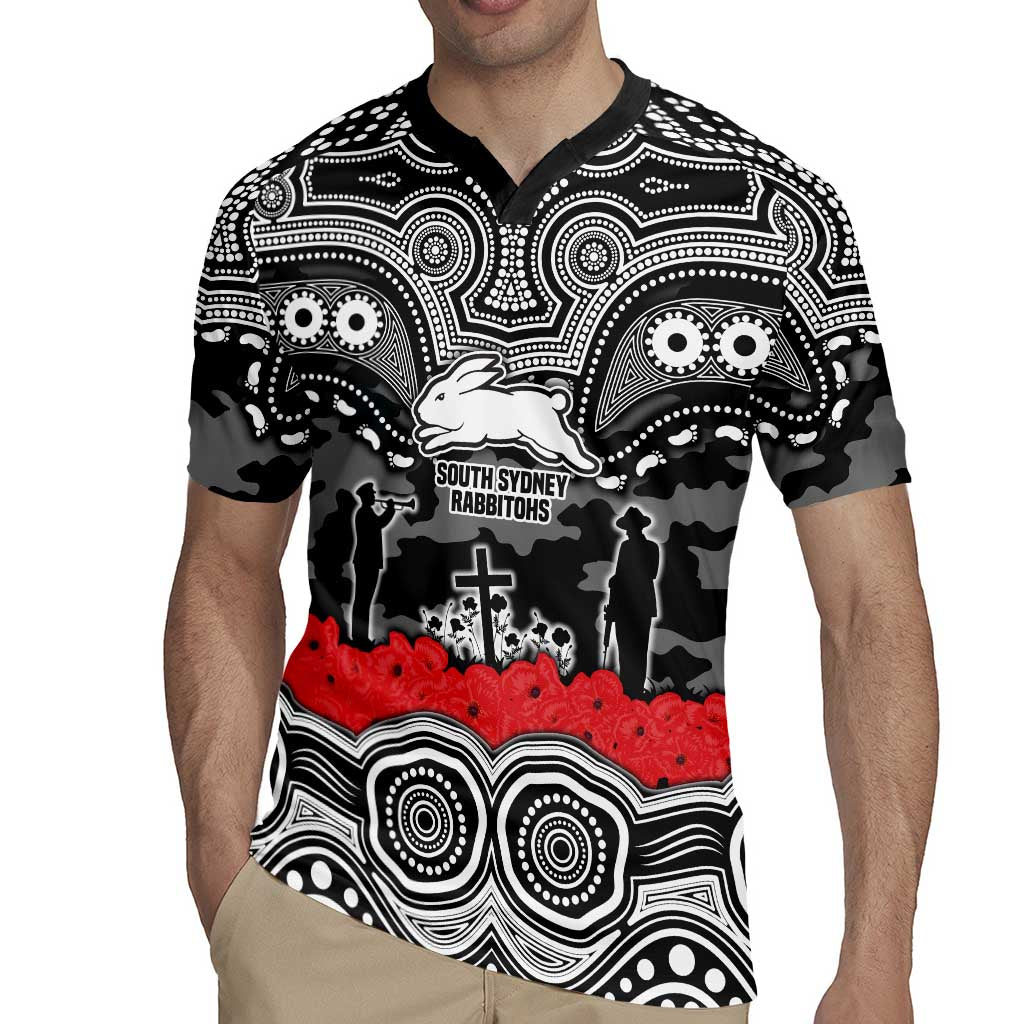 ANZAC Day South Sydney Rabbitohs Rugby Jersey Military Memorial Aboriginal Indigenous Art