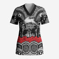 ANZAC Day South Sydney Rabbitohs Scrub Top Military Memorial Aboriginal Indigenous Art