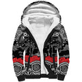 ANZAC Day South Sydney Rabbitohs Sherpa Hoodie Military Memorial Aboriginal Indigenous Art