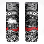 ANZAC Day South Sydney Rabbitohs Skinny Tumbler Military Memorial Aboriginal Indigenous Art