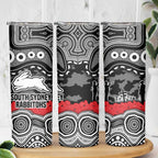ANZAC Day South Sydney Rabbitohs Skinny Tumbler Military Memorial Aboriginal Indigenous Art