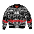 ANZAC Day South Sydney Rabbitohs Sleeve Zip Bomber Jacket Military Memorial Aboriginal Indigenous Art