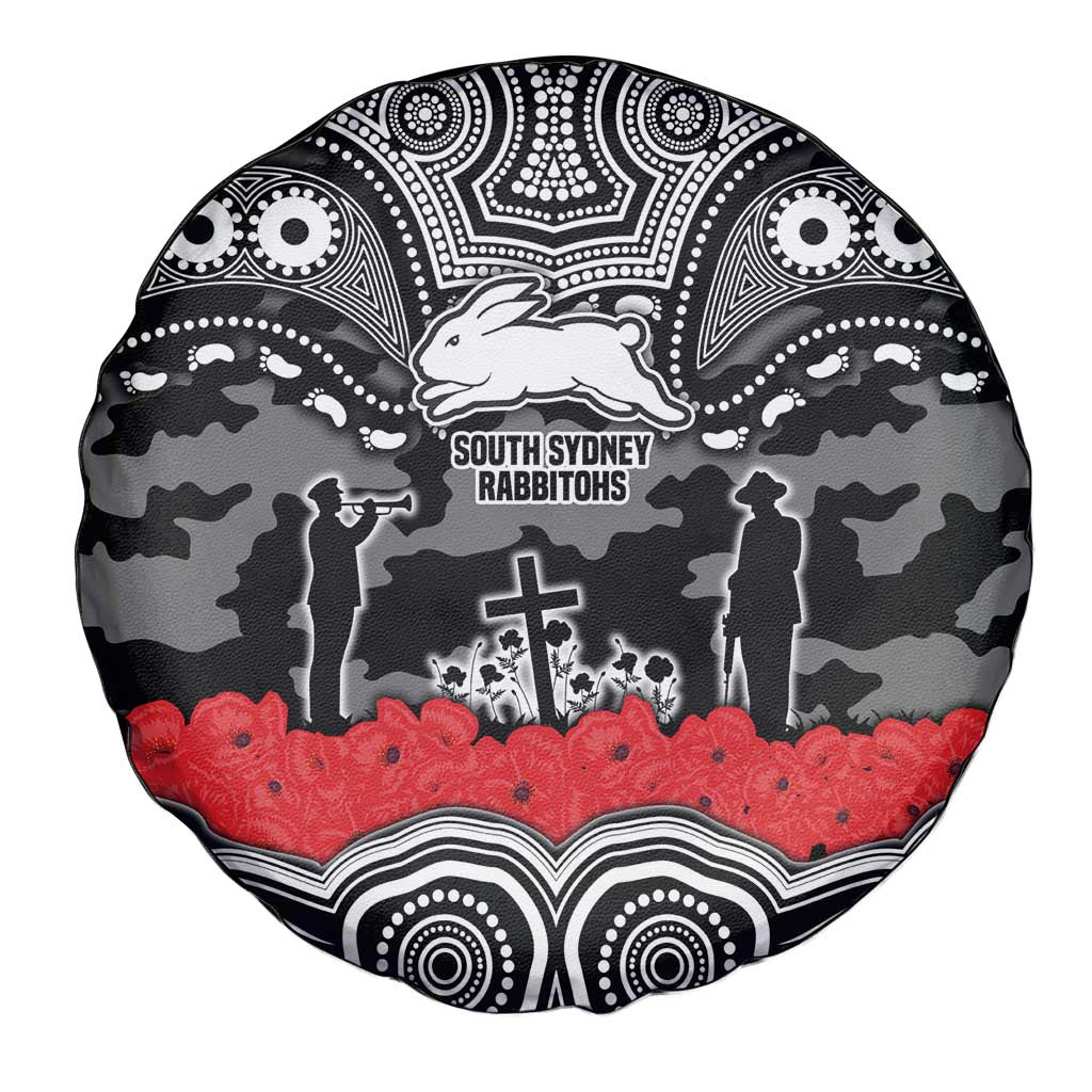 ANZAC Day South Sydney Rabbitohs Spare Tire Cover Military Memorial Aboriginal Indigenous Art