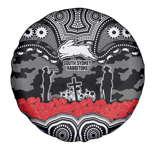 ANZAC Day South Sydney Rabbitohs Spare Tire Cover Military Memorial Aboriginal Indigenous Art