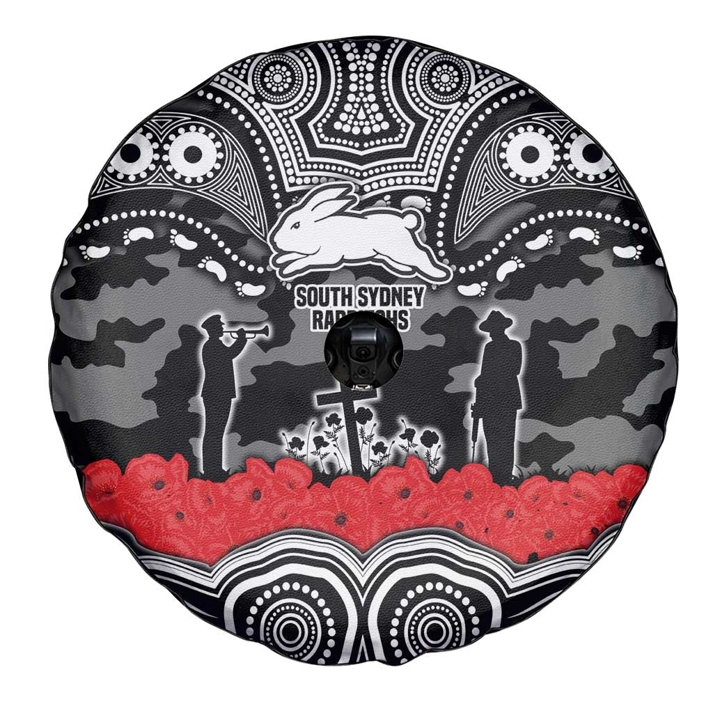 ANZAC Day South Sydney Rabbitohs Spare Tire Cover Military Memorial Aboriginal Indigenous Art