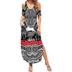 ANZAC Day South Sydney Rabbitohs Summer Maxi Dress Military Memorial Aboriginal Indigenous Art