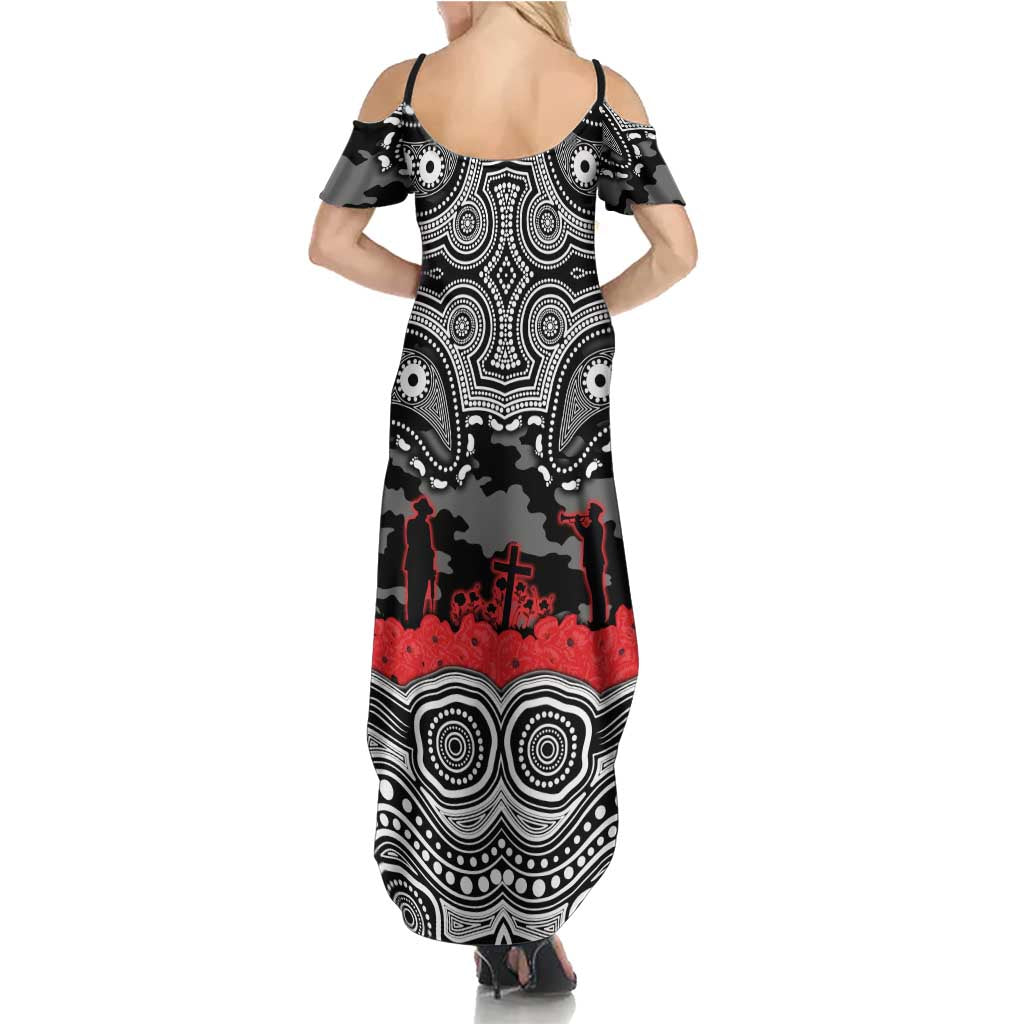 ANZAC Day South Sydney Rabbitohs Summer Maxi Dress Military Memorial Aboriginal Indigenous Art