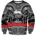 ANZAC Day South Sydney Rabbitohs Sweatshirt Military Memorial Aboriginal Indigenous Art