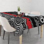 ANZAC Day South Sydney Rabbitohs Tablecloth Military Memorial Aboriginal Indigenous Art