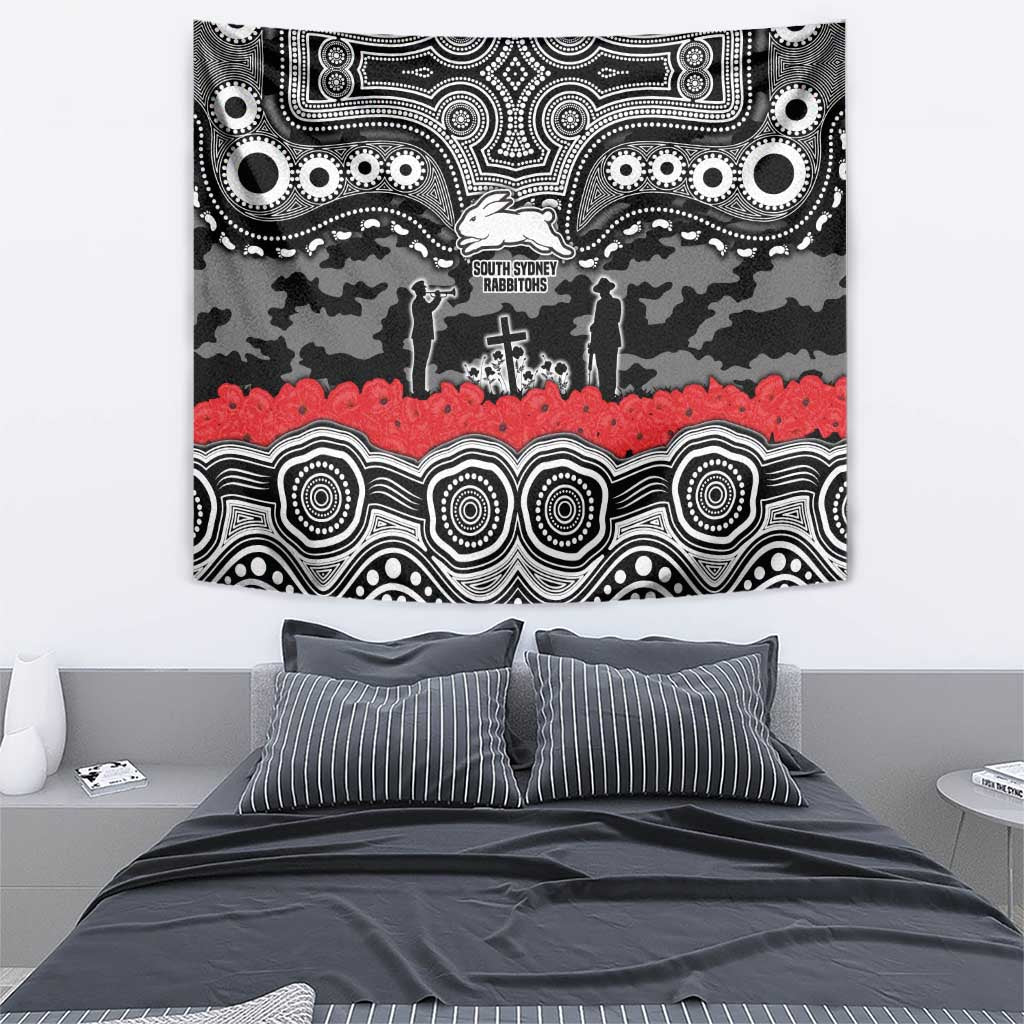 ANZAC Day South Sydney Rabbitohs Tapestry Military Memorial Aboriginal Indigenous Art