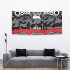 ANZAC Day South Sydney Rabbitohs Tapestry Military Memorial Aboriginal Indigenous Art