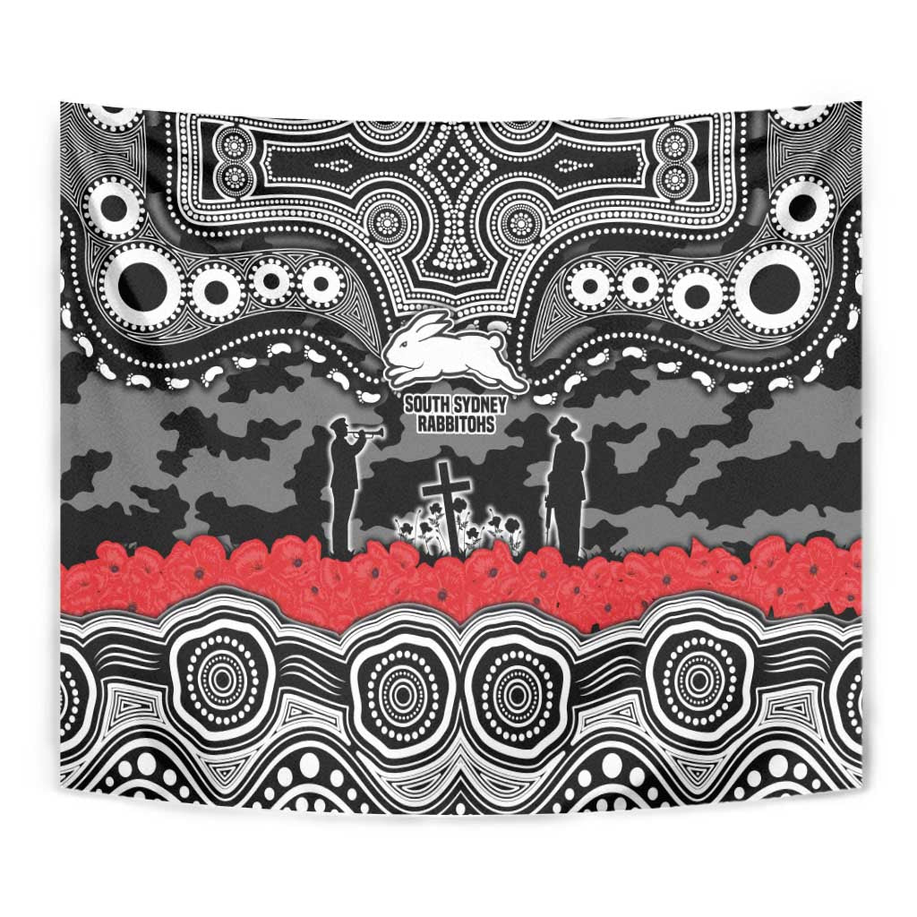 ANZAC Day South Sydney Rabbitohs Tapestry Military Memorial Aboriginal Indigenous Art
