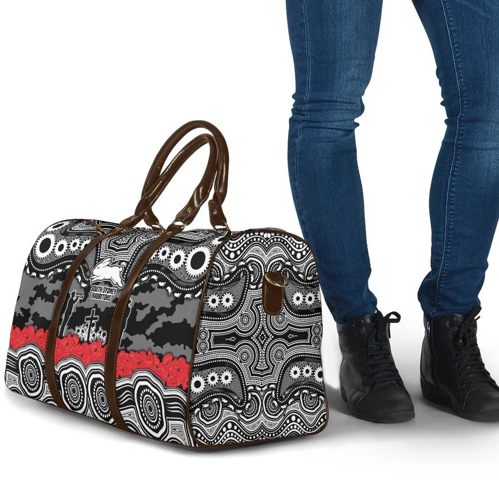 ANZAC Day South Sydney Rabbitohs Travel Bag Military Memorial Aboriginal Indigenous Art