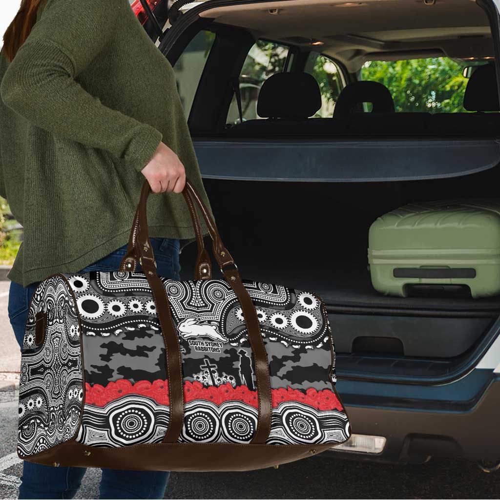 ANZAC Day South Sydney Rabbitohs Travel Bag Military Memorial Aboriginal Indigenous Art