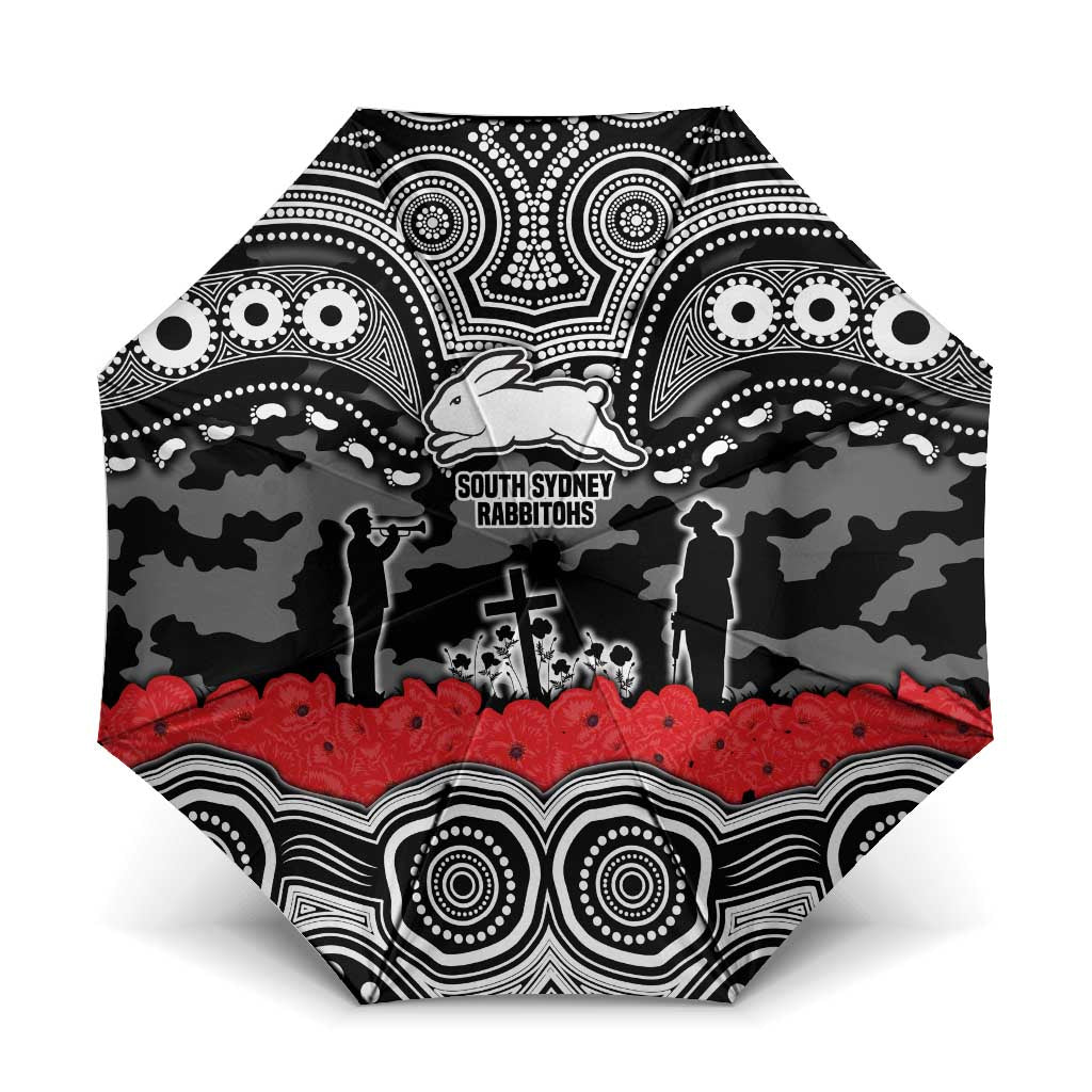 ANZAC Day South Sydney Rabbitohs Umbrella Military Memorial Aboriginal Indigenous Art