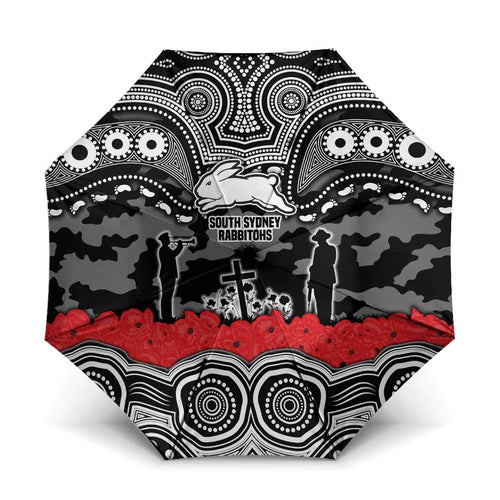 ANZAC Day South Sydney Rabbitohs Umbrella Military Memorial Aboriginal Indigenous Art