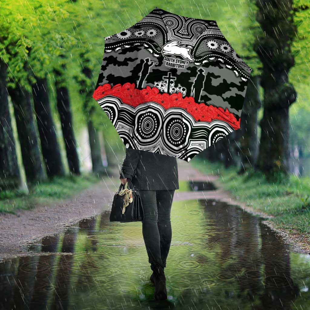 ANZAC Day South Sydney Rabbitohs Umbrella Military Memorial Aboriginal Indigenous Art
