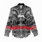 ANZAC Day South Sydney Rabbitohs Women Casual Shirt Military Memorial Aboriginal Indigenous Art