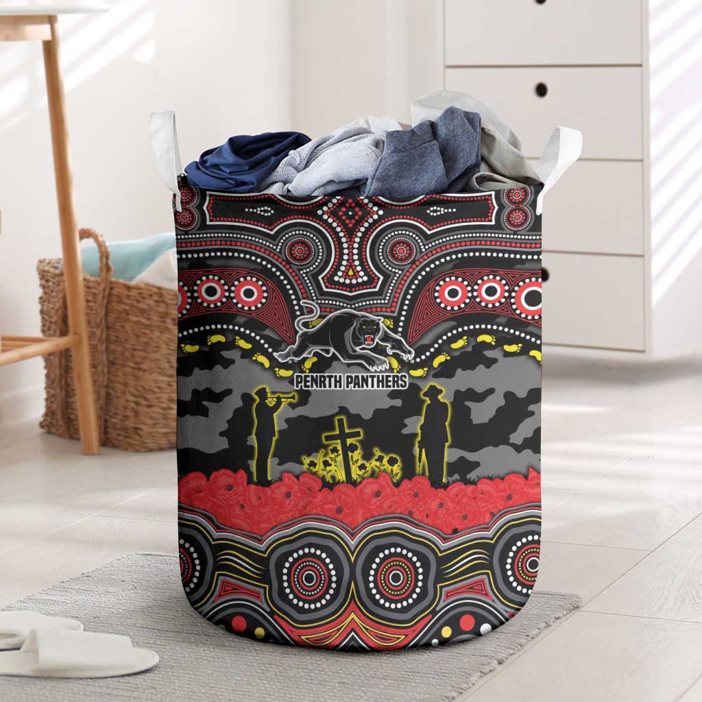 ANZAC Day Penrith Panthers Laundry Basket Military Memorial Aboriginal Indigenous Art
