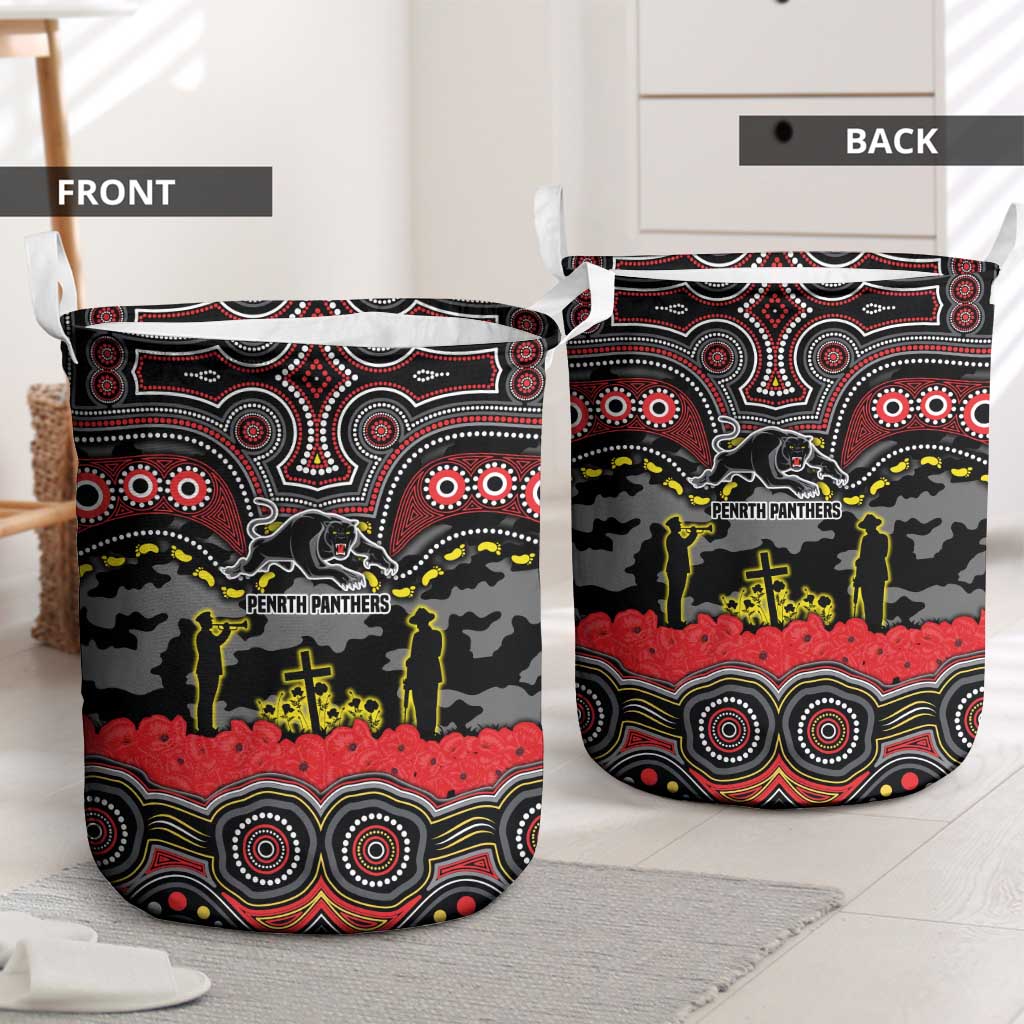 ANZAC Day Penrith Panthers Laundry Basket Military Memorial Aboriginal Indigenous Art
