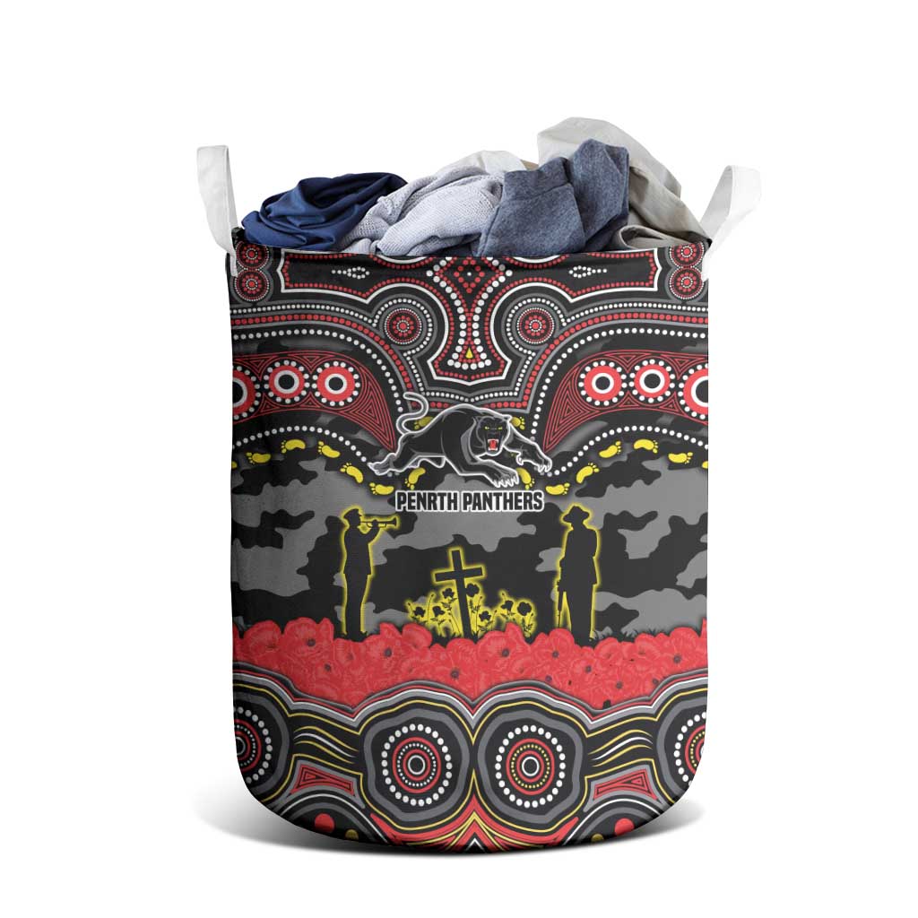 ANZAC Day Penrith Panthers Laundry Basket Military Memorial Aboriginal Indigenous Art