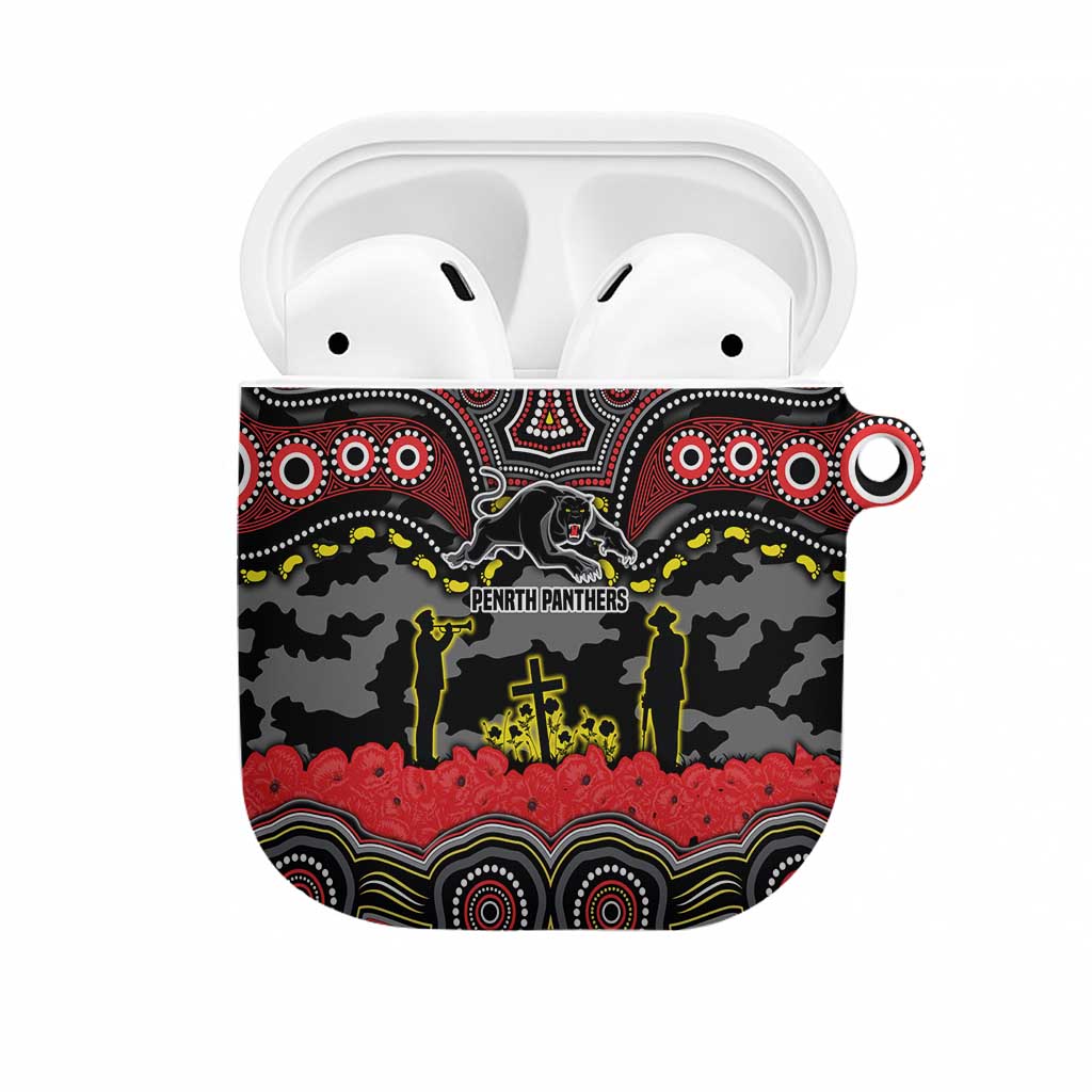 ANZAC Day Penrith Panthers AirPods Case Military Memorial Aboriginal Indigenous Art