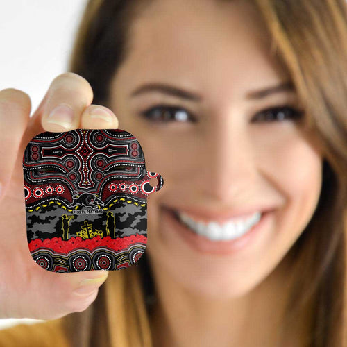ANZAC Day Penrith Panthers AirPods Case Military Memorial Aboriginal Indigenous Art