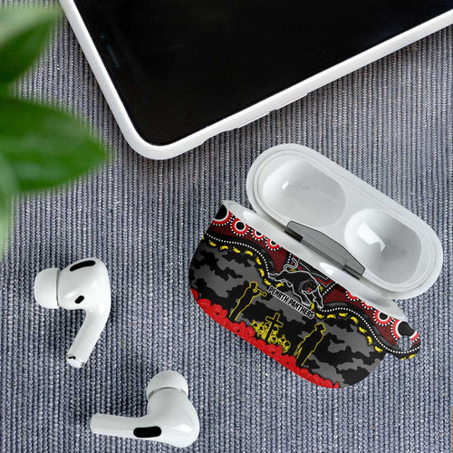 ANZAC Day Penrith Panthers AirPods Case Military Memorial Aboriginal Indigenous Art
