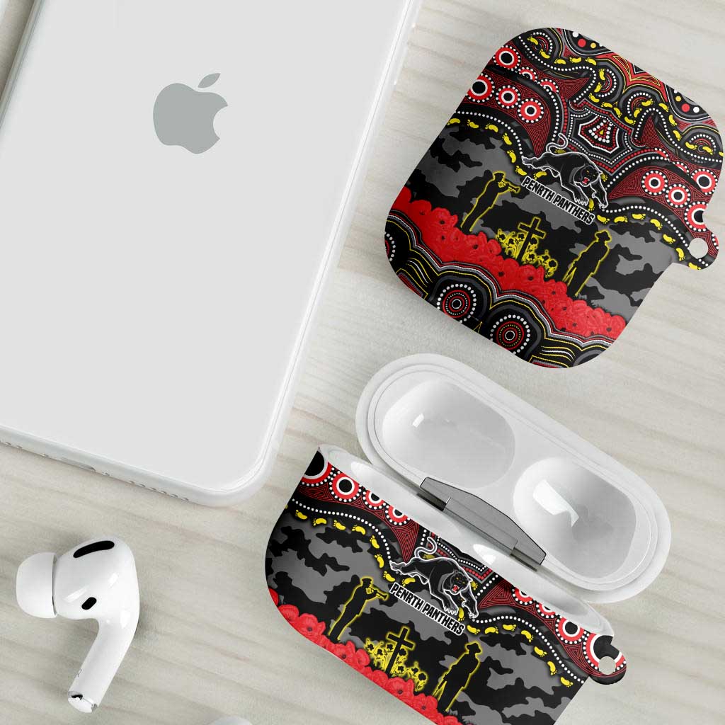 ANZAC Day Penrith Panthers AirPods Case Military Memorial Aboriginal Indigenous Art