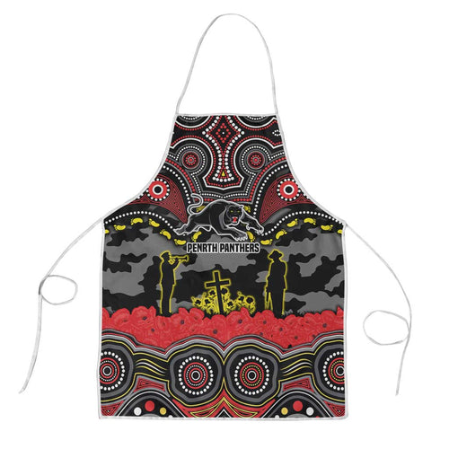 ANZAC Day Penrith Panthers Apron Military Memorial Aboriginal Indigenous Art