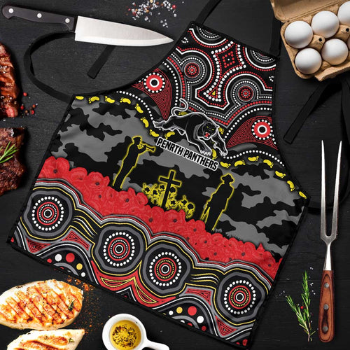 ANZAC Day Penrith Panthers Apron Military Memorial Aboriginal Indigenous Art