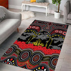 ANZAC Day Penrith Panthers Area Rug Military Memorial Aboriginal Indigenous Art