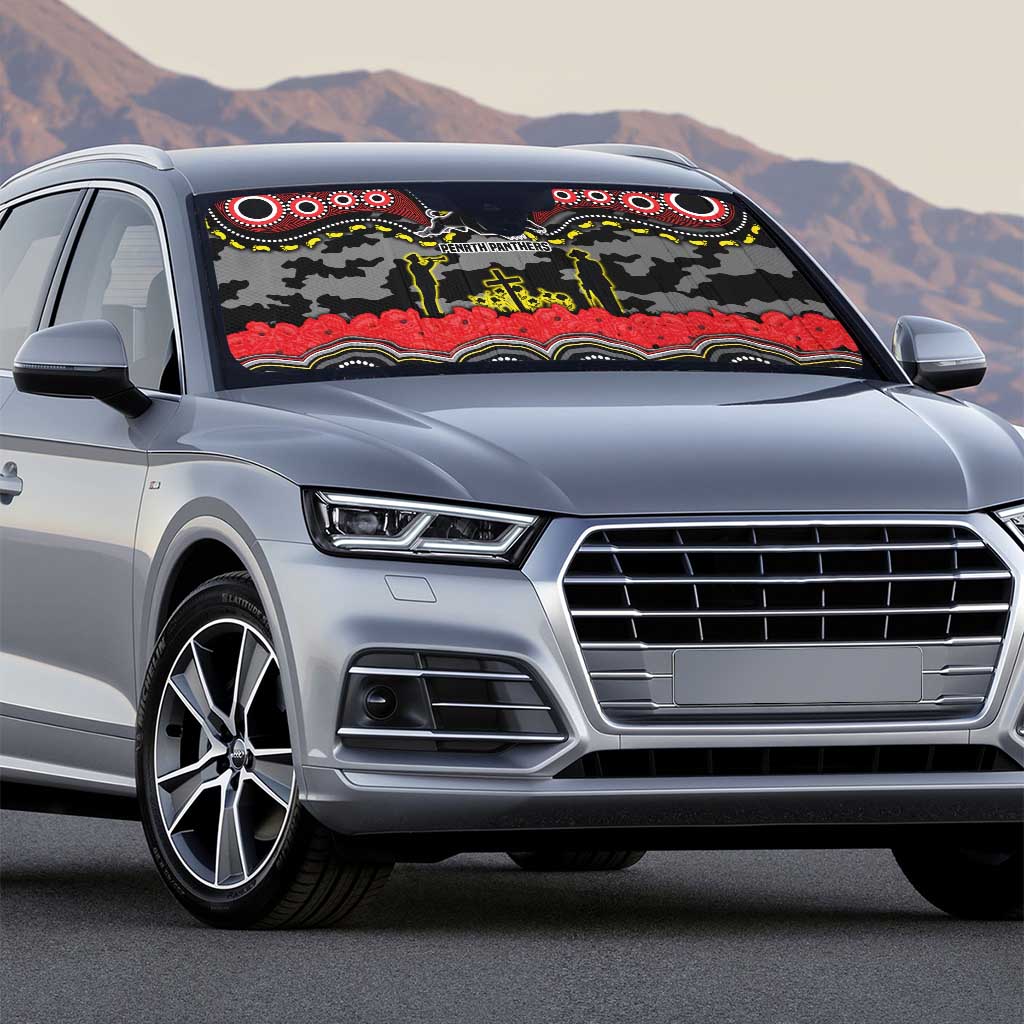 ANZAC Day Penrith Panthers Auto Sun Shade Military Memorial Aboriginal Indigenous Art