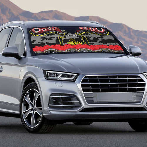 ANZAC Day Penrith Panthers Auto Sun Shade Military Memorial Aboriginal Indigenous Art