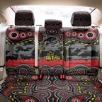 ANZAC Day Penrith Panthers Back Car Seat Cover Military Memorial Aboriginal Indigenous Art