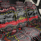 ANZAC Day Penrith Panthers Back Car Seat Cover Military Memorial Aboriginal Indigenous Art