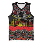 ANZAC Day Penrith Panthers Basketball Jersey Military Memorial Aboriginal Indigenous Art